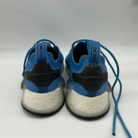 Adidas Originals Unisex Big Kids NMD_V3 Shoes in Cloud White/Pulse Blue size 6.5 - Picture 7 of 9